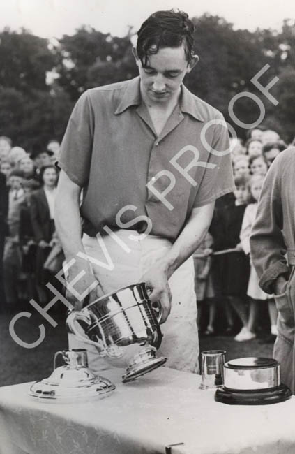 1950s Billy Wallace and trophy