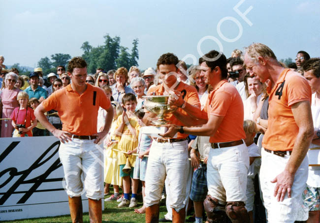 1989 holding the Gold Cup