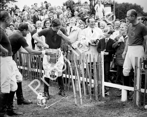 1960's Prince Philip and Charles at Cheshire Polo Club