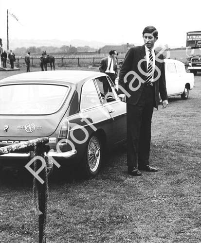 1967 Charles and MG at Ambersham polo ground